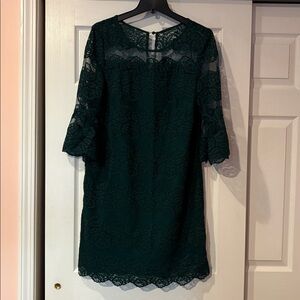 Madison Leigh dark green Lace Dress
